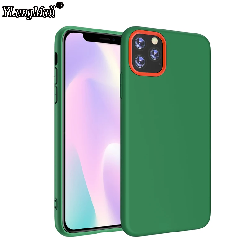

3 in 1 Liquid Silicone Case for iPhone 11 Case 2019 Xs X XR 7 8 6 Plus Soft Rubber Phone Cover Coque For iPhone 11 Pro Max Case