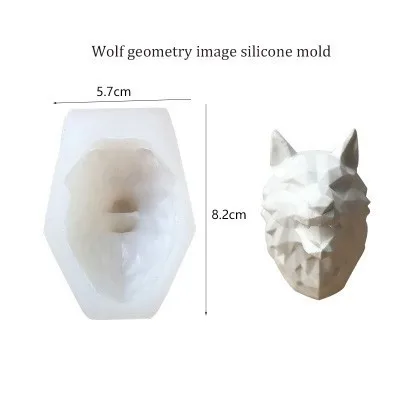 3d силиконовые формы для животных, Льва, волка, помадки, Формы для кексов, слон, геометрическая форма-форма животного, Бегемот, орангутанг, форма для мыла