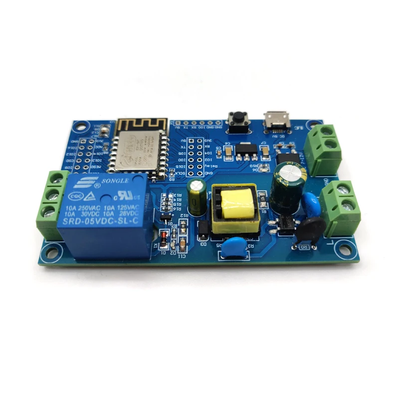 Scheda Di Sviluppo Ac/Dc Power Esp8266 Wifi Single Relay Esp-12F