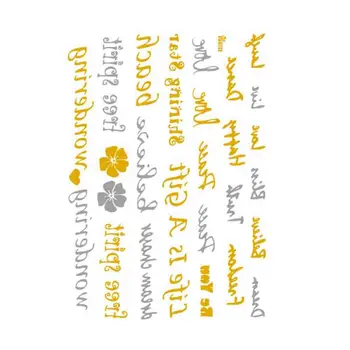 

European and American Style Fashion Waterproof Hot Stamping Stickers Environmentally Friendly Non-Toxic Women Tattoo Stickers