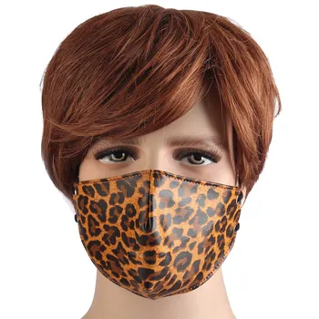 

Leopard Print Mask Outdoor Windproof Dustproof Motorcycle Skiing Cycling Sdjustable Full Face Mask Protective mondmasker wasbaar