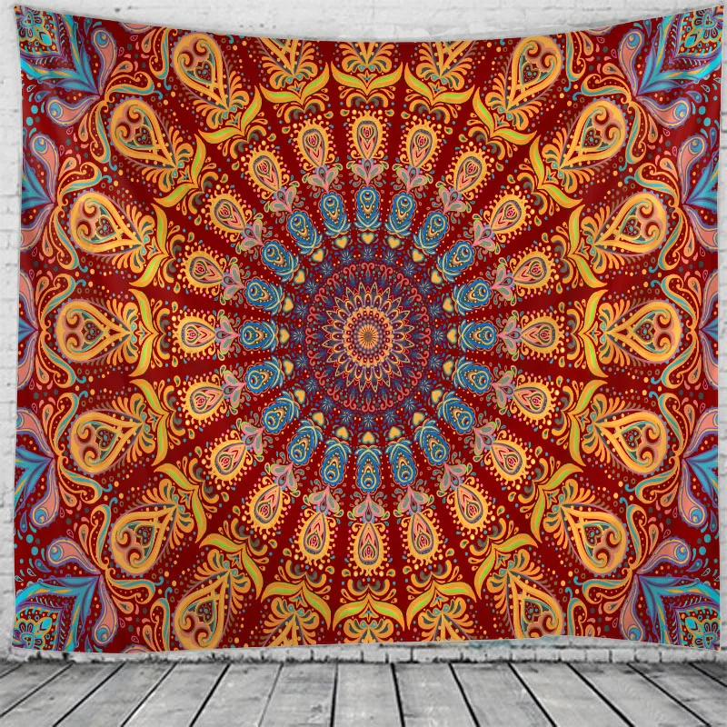 

Mandala flower tapestry Mandala Tapestry Hippie Macrame Tapestry Wall Hanging Boho Decor Witchcraft Tapestry