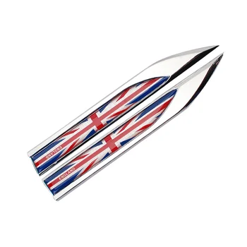 

2pcs 3D Metal United Kingdom Flag Car Stickers Long Pattern Decals Car Whole Body Stickers Universal Accessories for Infiniti EX