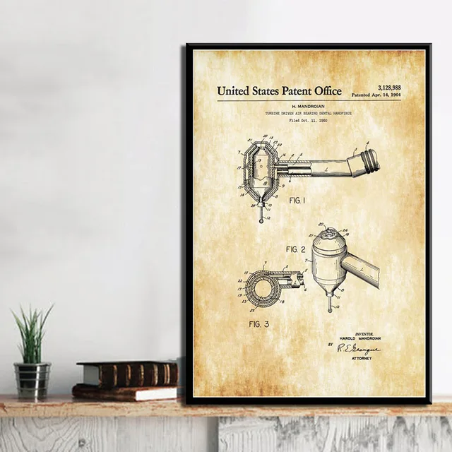 G130 Art Decor Tool Patent Workshop Vintage Metal Work Mechanic Blueprint Wall Art Canvas Painting Silk Poster Home Decoration Painting Calligraphy Aliexpress