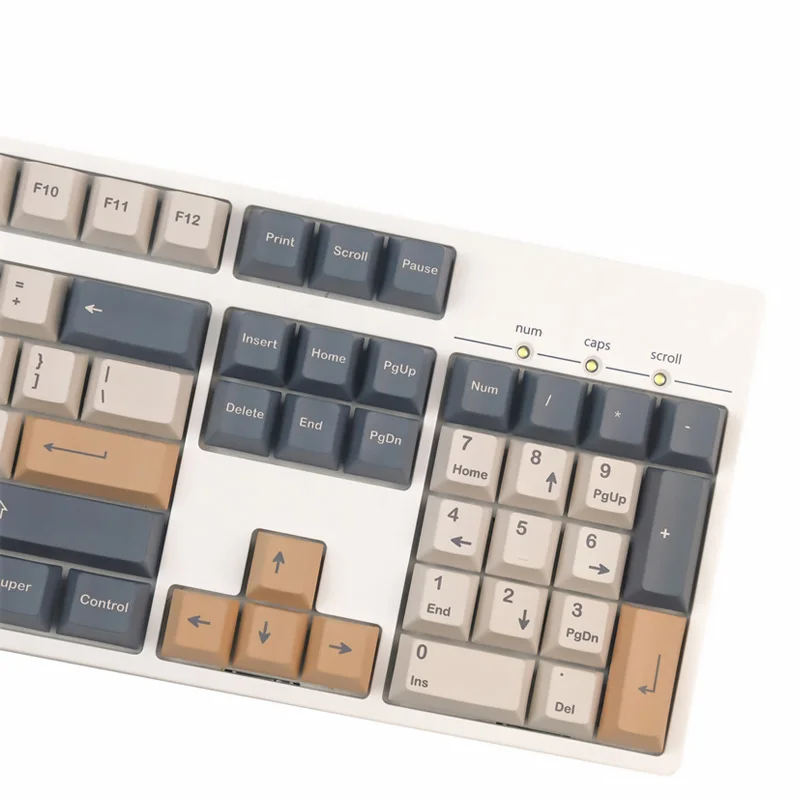 Chaves Gmk Café Mocha Keycaps Cereja Perfil Pbt Tintura Sublimação Teclado Mecânico para mx Switch 140 - Imagem 3