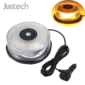 

Justech 12 / 24V 64 LED Magnetic Emergency Bar Recovery Warning Strobe Light Beacon Amber 64W Car Light Lamp
