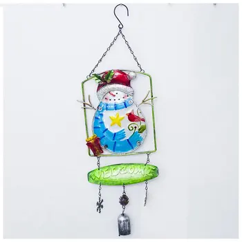 

Christmas bells pendant Christmas creative house decorations Iron painted decorative bell ornaments