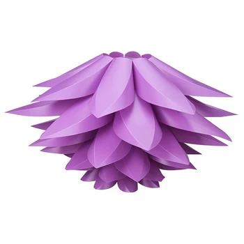 

DIY Lotus Lampshade IQ PP Ceiling Lamp Shade - Pendant Light Shade Christmas Living Room Decor Lighting, DIA:53CM (Purple)