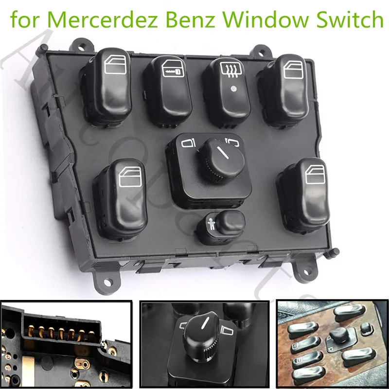 OEM 1638206610 Запчасти для ремонта автомобиля для Mercedes Benz ML320 1998-2003 главный переключатель двери стеклоподъемника 901-573 901573 SD-001650