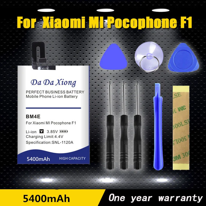 

BM4E 5400mAh Replacement Batteries For Xiaomi MI Pocophone F1 Poco F1 Mobile Phone Battery