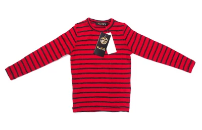 Red Gray Stripe Мериносовая шерсть детское термобелье Топ, рубашка мериносовая шерсть детская теплая Пижама с базовым слоем Топ, футболка LS мягкая одежда для мальчиков и девочек - Цвет: Red Gray Stripe