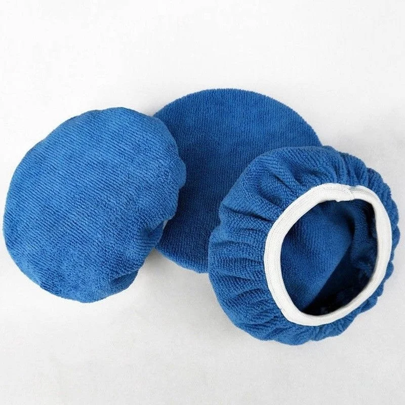 1X 5-6/" Microfiber Car Polishing Waxing Polisher Bonnet Buffing Pad Cover Useful