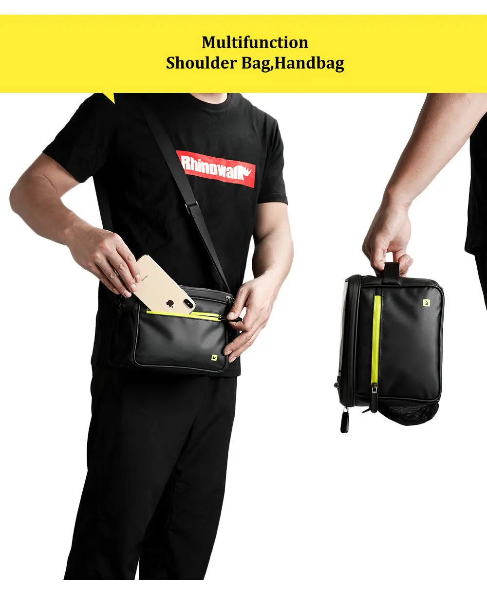 Rhinowalk Bicycle Front Bag Touch Screen 7 Inch Handlebar Phone Bag Waterproof Electric Folding Bicycle 4.5L Camera Bag Handbag (11)