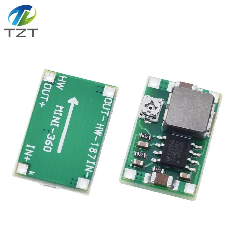 TZT Mini360 DC понижающий преобразователь модуль 4 75 V 23V до 1V 17V 17x11x3 8mm Φ +|buck converter|step down