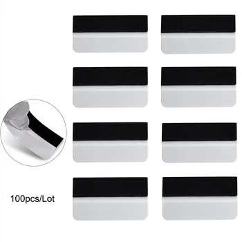 

FOSHIO 100PCS Soft Fabric Felt Car Protective Film Tool Carbon Fiber Vinyl Wrap Cleaning Squeegee Scraper Sticker Glue Remover