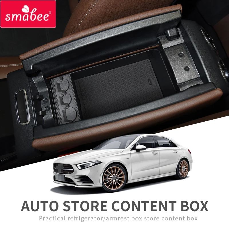 Smabee для Mercedes Benz A Class GLB 2019 2020 W177 центральный подлокотник коробка хранения