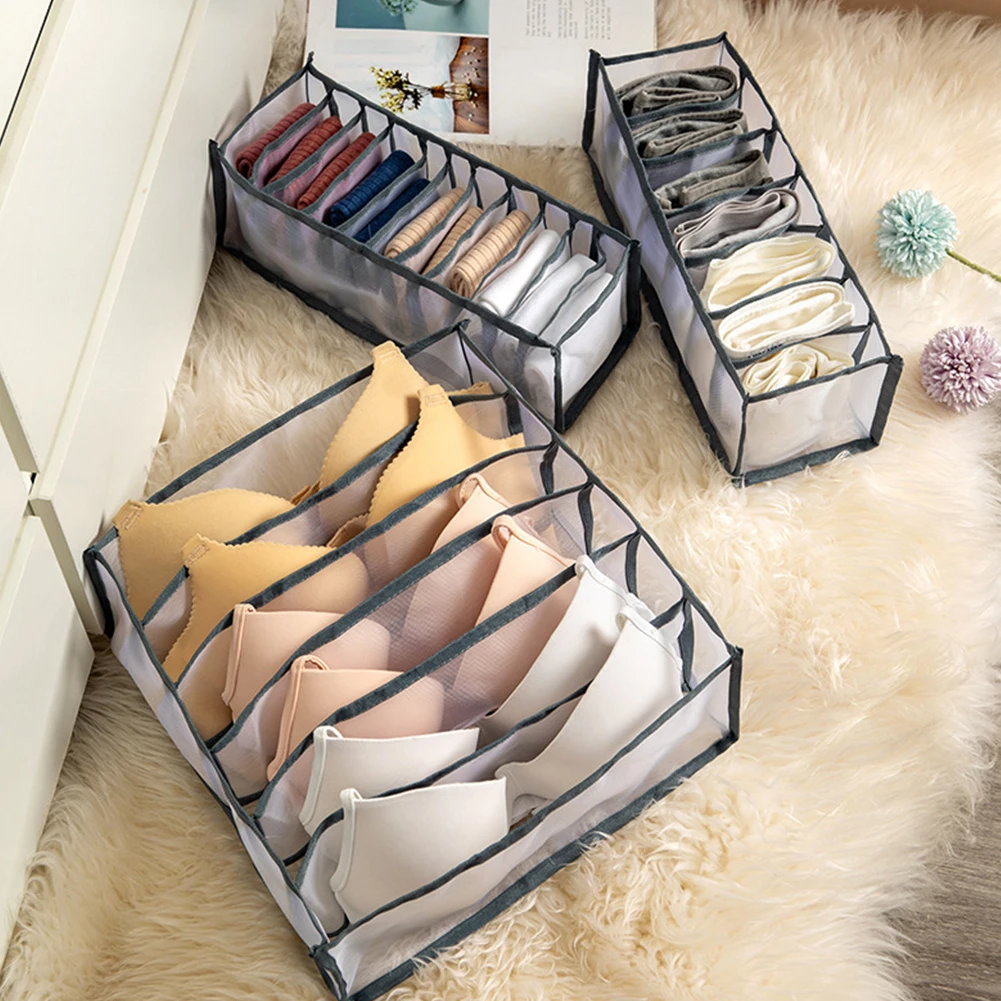 Drawer Divider Tidy Wardrobe Dormitory closet Panties Organizer Underwear Storage for Sock Tie Bra home separated Box | Дом и сад