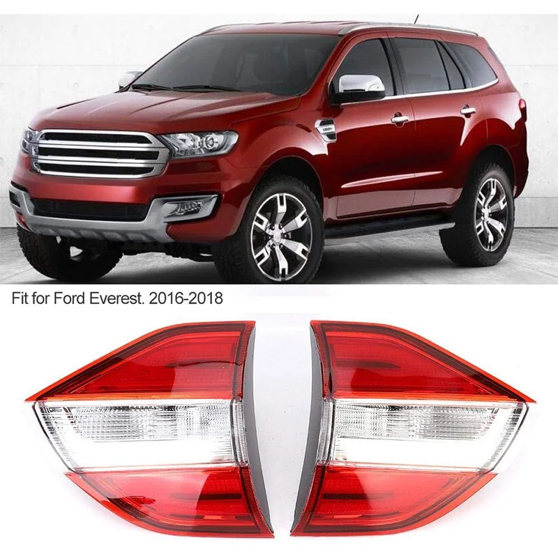 2PCS Multi-Functions Car LED Rear Tail Lamp Pillar Light Bumper Light Brake Light Reflector for Ford Everest