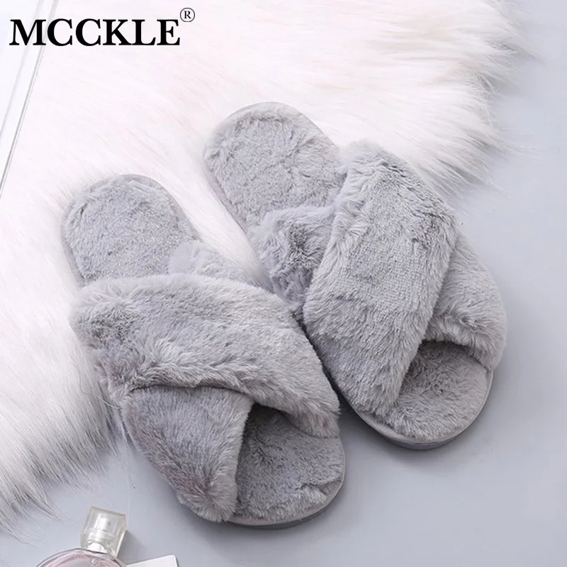 MCCKLE Winter Home Shoes