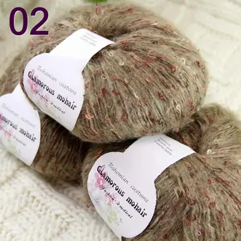 

Sale 3SkeinX50gr Luxury Fluffy Soft NEW MOHAIR Shawls Hand Knit Crochet Yarn Ivory 825-02-3