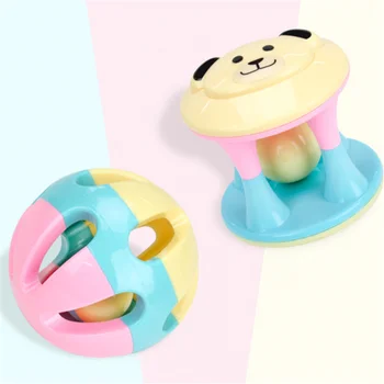 

baby toy ball rattles Plastic Hand Bell toddlers Sensory training toys for 0-12 months infant hand Grab ball