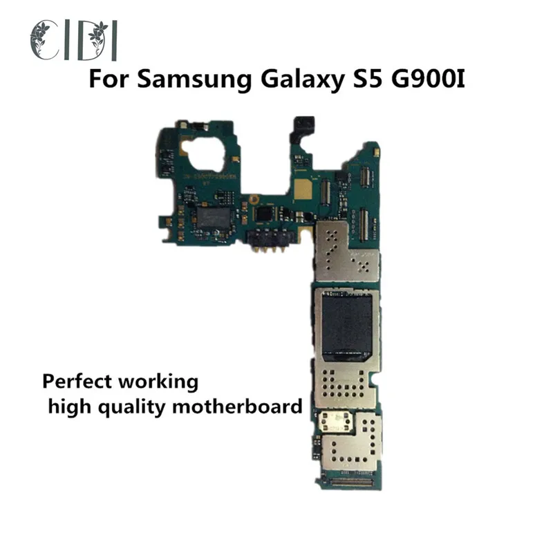 Марка CIDI используется оригинальная материнская плата для Samsung Galaxy S5 G900I разблокированная материнская плата, логическая плата протестированная пластина