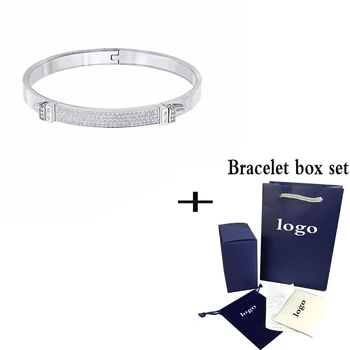 

SWA 2019 Fashion Glamour New DISTINCT NARROW Bracelet Shiny Crystal Stone Simple Lady Romantic Anniversary Gift