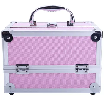 

Organizer Box Kitchen Storage Organiser SM-2176 Aluminum Makeup Train Case Jewelry Box Cosmetic Organizer with Mirror 9 HKS99