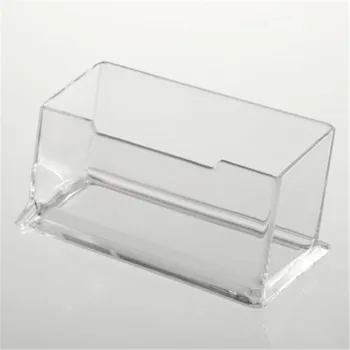 

1PC Desk Shelf Box storage Display Stand Acrylic Plastic New Clear Desktop Business Card Holder