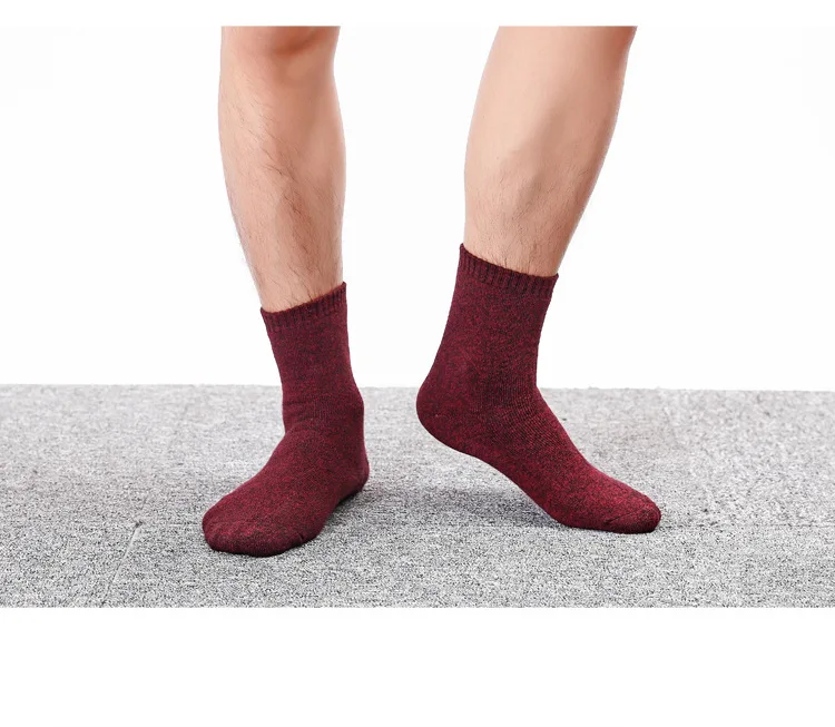 5 пар, мужские теплые зимние носки, подарки для мужчин, 100 хлопок, зимние трендовые носки, мужские махровые толстые рабочие носки