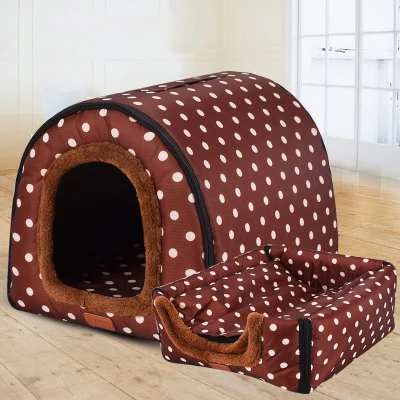 Теплый собачий дом удобный принт со звездами питомник коврик для питомца щенка высокое качество складная спальная кровать для кошки cama para cachorro - Цвет: 9