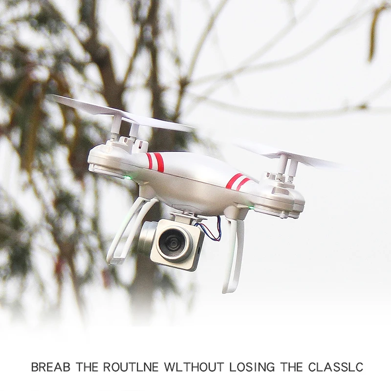 3Color Smart RC Helicopter with Wide Angle HD Camera One High Hold Mode Key Return Rotate 360 Degree RC Quadcopter Outdoor Drone