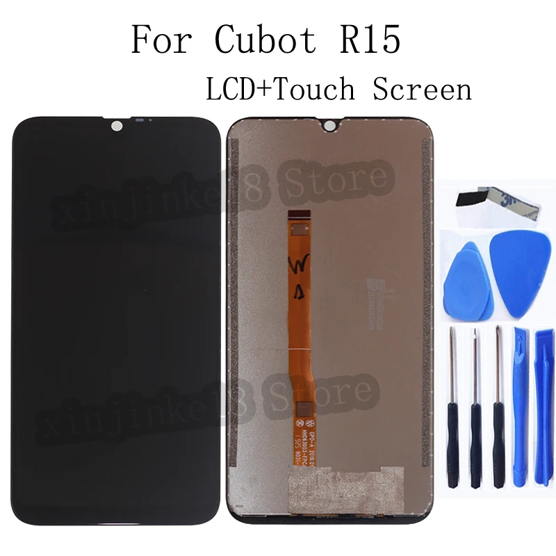6 26 For Cubot R15 LCD Display Screen Touch Glass Sensor Digitizer Assembly Black Color For 1