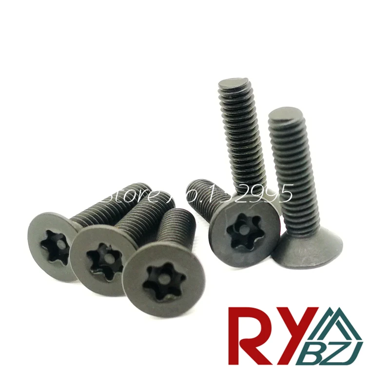 Винт Torx из углеродистой стали с плоской головкой и стойкой черного цвета M2 M2.5 M3 M4