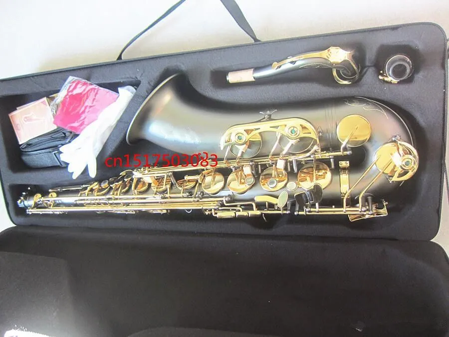 

Tenor saxophone Bb Matte High quality Sax Musical Instruments Real pictures Free shipping on saxophone Tenor sax and case