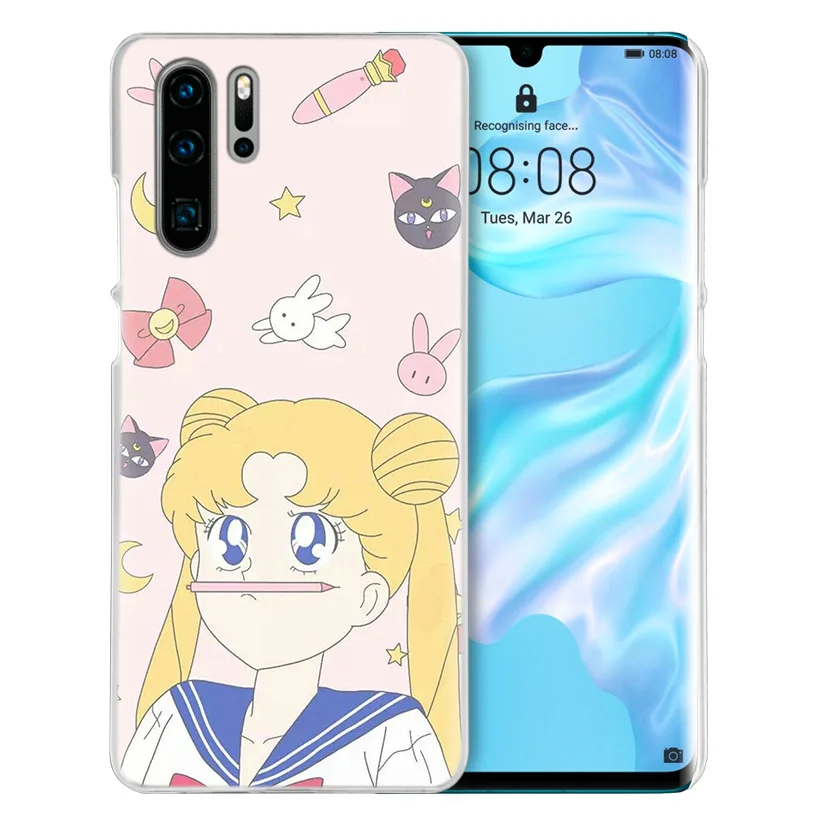 Сейлор Мун Аниме Чехол для девушек для huawei mate 30 20 10 P20 P30 Lite Pro P Smart Y9 Prime Honor 8A 8X 10i PC Чехлы для телефона