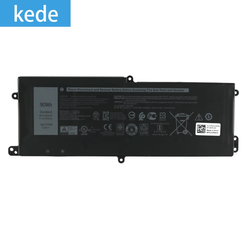 Kede DT9XG Аккумулятор для ноутбука Dell Alienware Area, 07 PWXV, ALWA51M(11,4 V 90Wh 7500 мА · ч