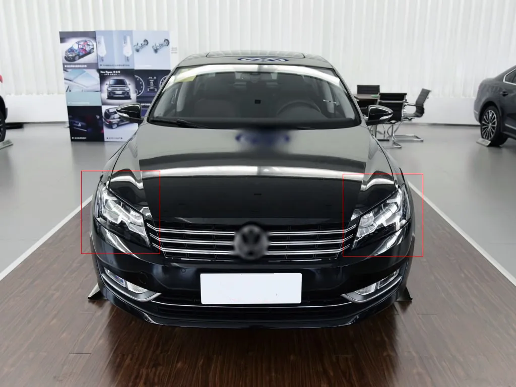 PC высококачественный корпус фары автомобиля для 11-14 Volkswagen Passat B7 PC крышка фары Прозрачная защитная оболочка 2шт