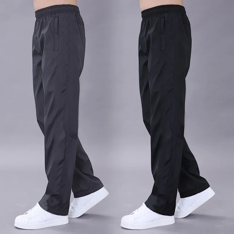 

Athletic Pants MEN'S Trousers Dacron Straight-Cut Quick-Dry Running Slacks Smooth Fabric Breathable Autumn & Winter Elasticity W