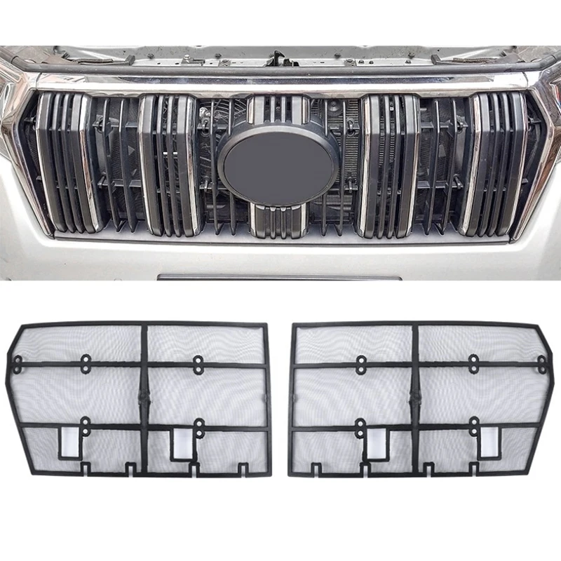 Для Toyota Land Cruiser Prado 150 2010- J150 LC150 FJ150 Автомобильная сетка для скрининга Передняя Решетка Вставка Сетка аксессуары