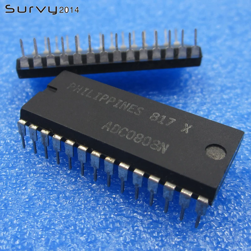 1PCS/5PCS ADC0808N ADC0808N3 28PINS Analog to Digital Converters IC NEW diy electronics | Электронные компоненты и