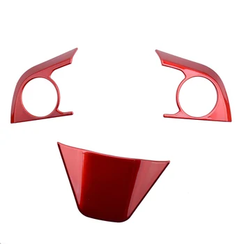 

1Set Red Interior Steering Wheel Button Frame Cover Decoration Trim Fit for Toyota Camry 2018 2019 2020