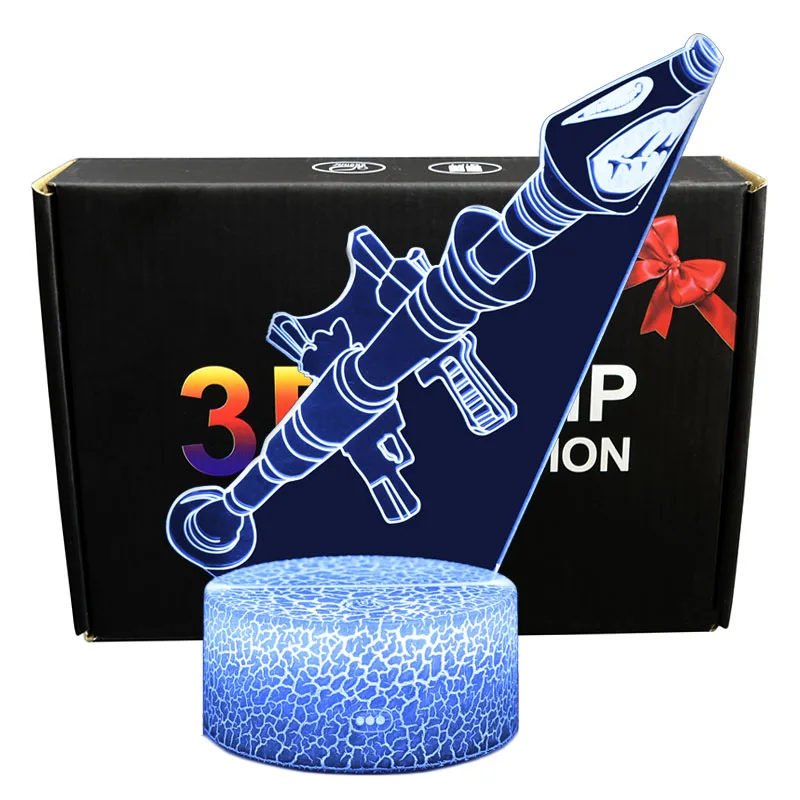  Fortress night Weapon Colors Changing Projection Kids Lamp USB Led Action Figure light up Luminous  - 33015430855