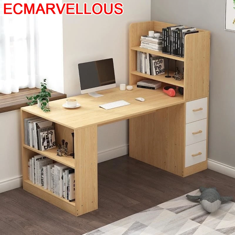 

Bed Scrivania Mueble De Oficina Tavolo Notebook Office Mesa Escritorio Stand Computer Bedside Tablo Laptop Table With Bookcase