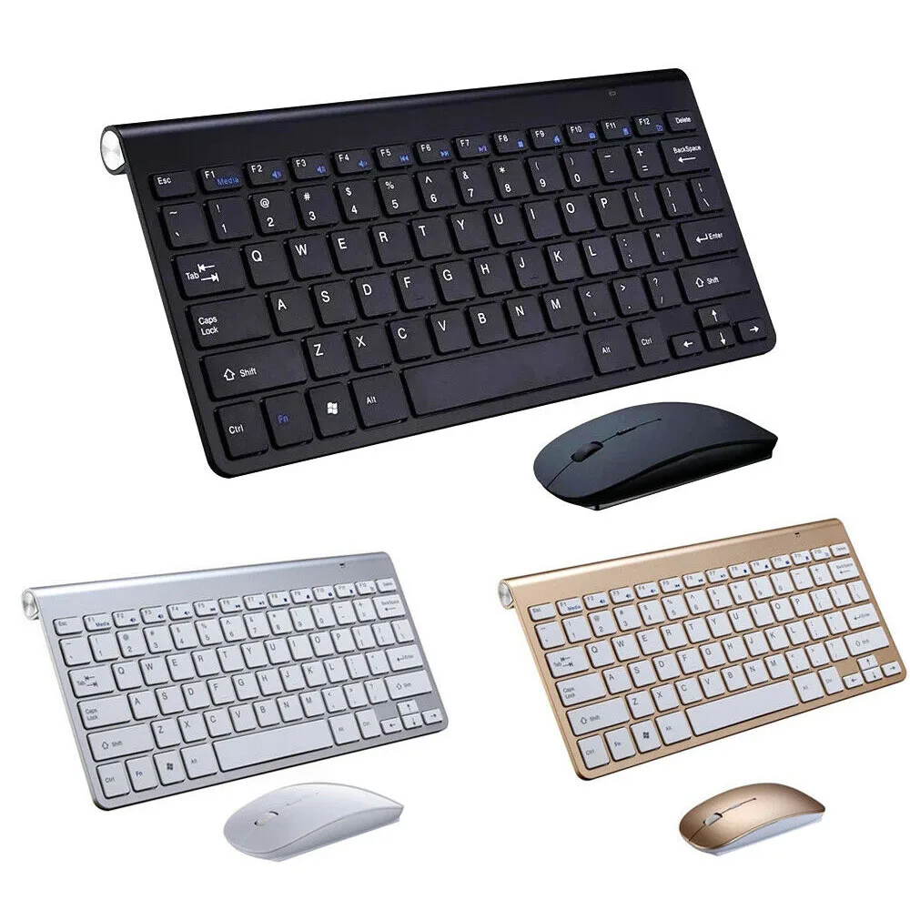 Мини Беспроводная клавиатура мышь набор Водонепроницаемый 2 4G для Apple Mac ПК