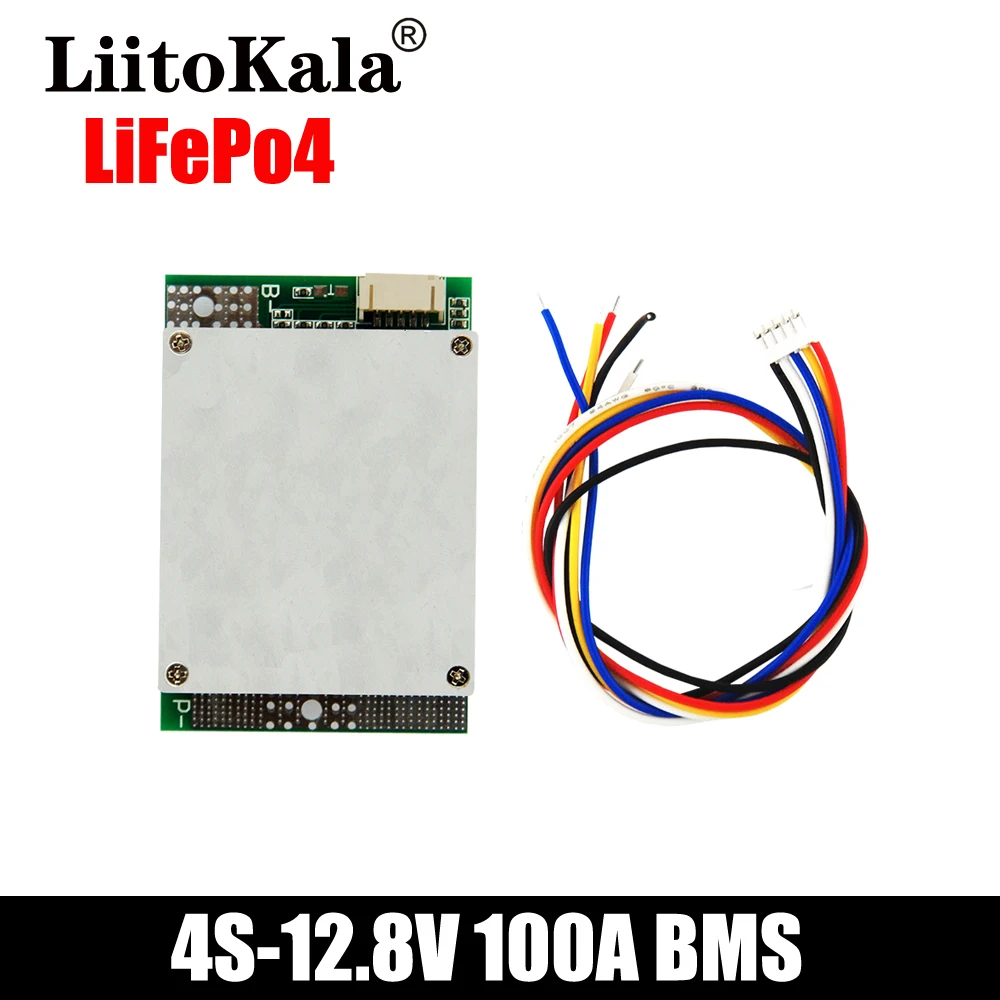 LiitoKala lifepo4 BMS 4S 12 В 3 2 A Водонепроницаемый для перезаряжаемой Lifepo4 батареи с одним и