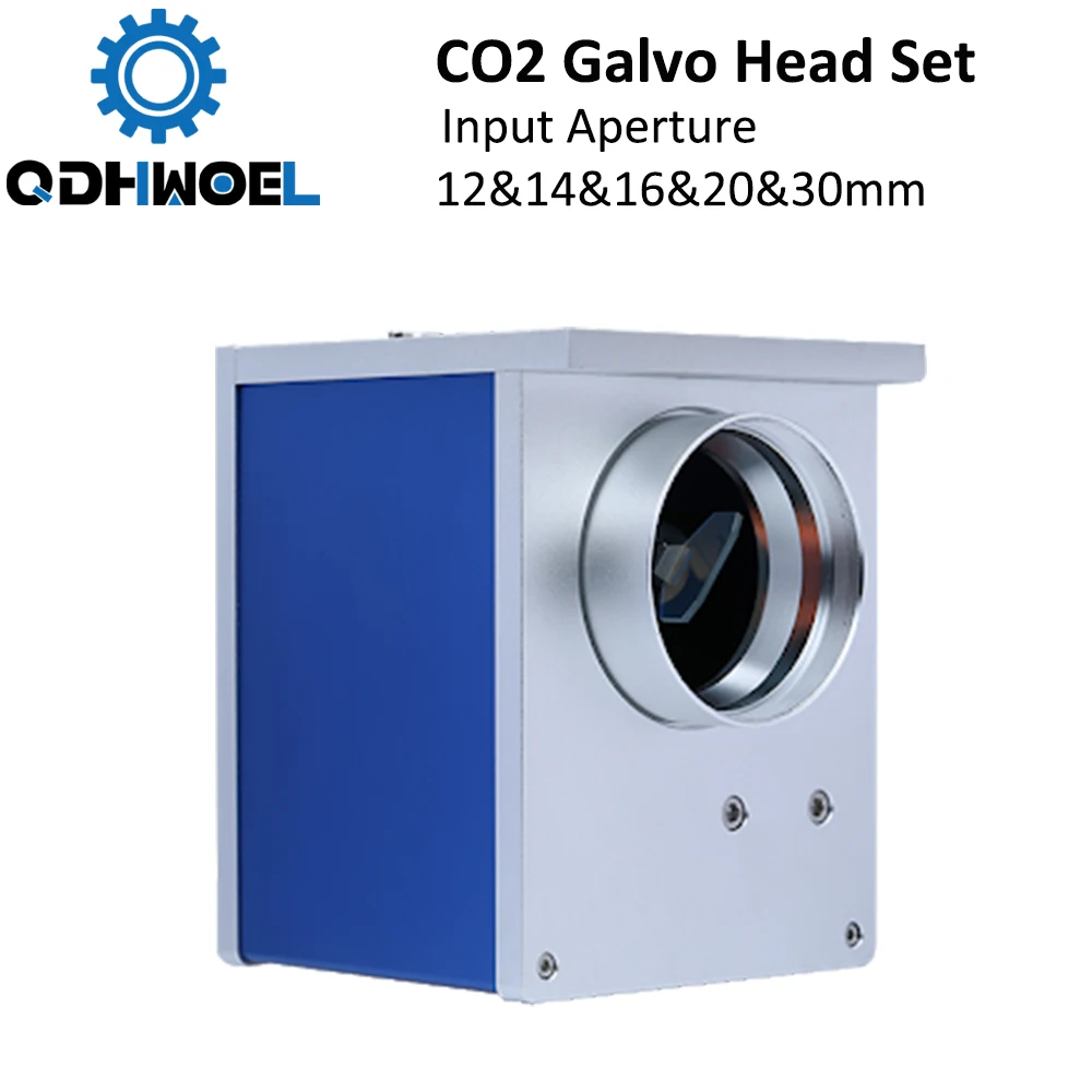 QDHWOEL CO2 лазерное сканирование Galvo головка 10 6 мкм Входная диафрагма 12 мм 14 16 20 30