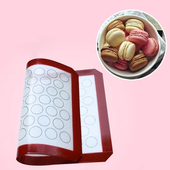 

Non-Stick Macaron Silicone Baking Mat Non Stick Circle Macaroon Pad Sheet Kitchen Rolling Dough Mat Liner Baking Tool