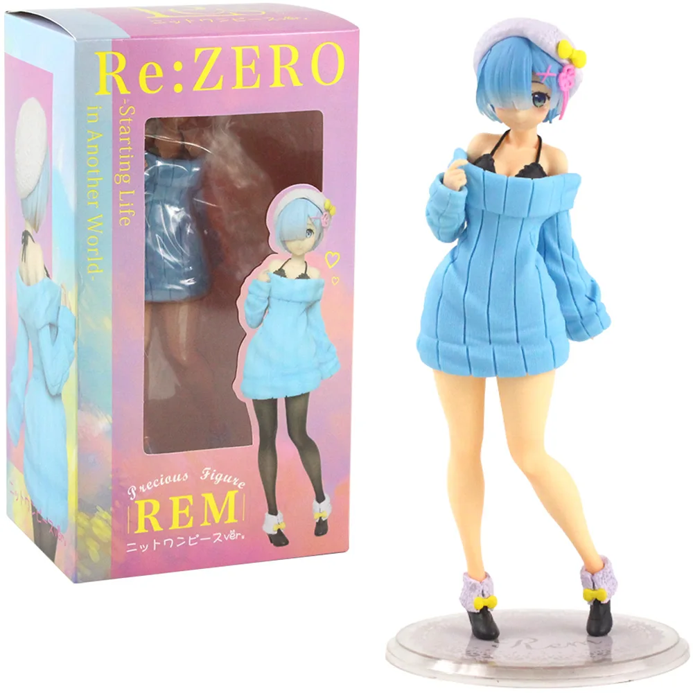 23cm Anime Re: Zero Starting Life in Another World Rem Dress Statue PVC Action Figure Toys Model Doll | Игрушки и хобби