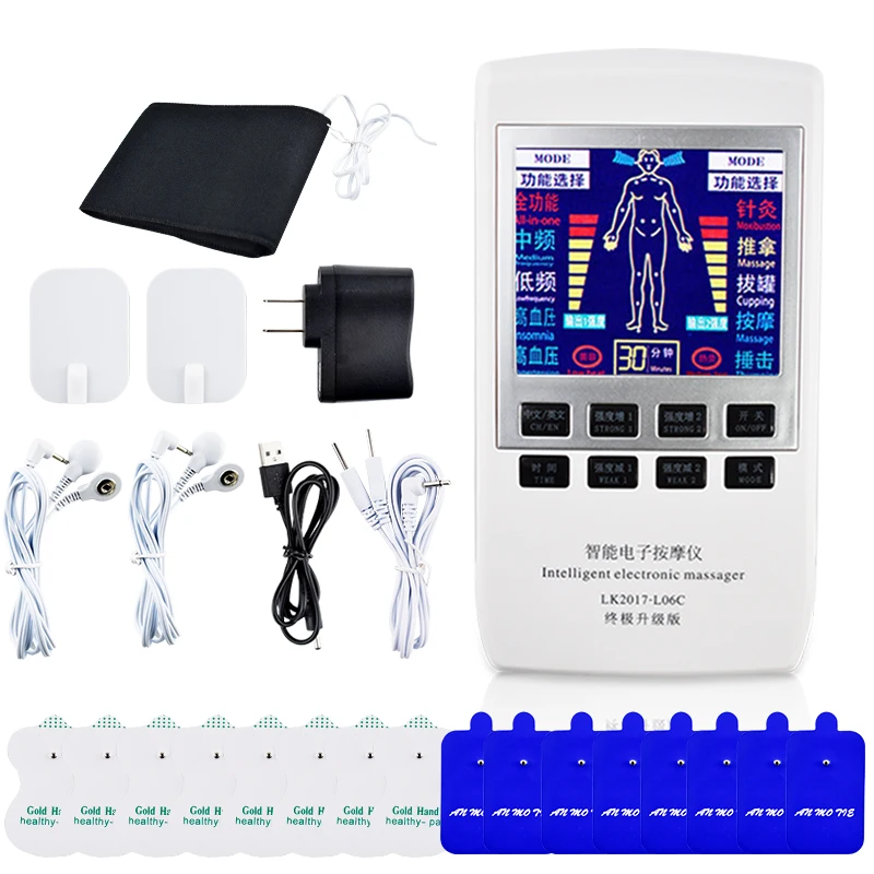 Tens массажер электрический мышечный электростимулятор нагревательная функция низкочастотный ФИЗИОТЕРАПЕВТИЧЕСКИЙ массаж EMS потеря веса, похудения